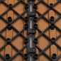 11PCS 12x12'' Patio Deck Tiles Interlocking Wooden Snap Flooring Tiles Outdoor C