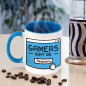 11 oz Funny Coffee Mug Wordle Gift Idea 'Gamers dont die respawn' for Game lover