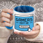 11 oz Funny Coffee Mug Wordle Gift Idea 'Gamers dont die respawn' for Game lover