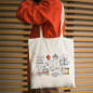 Library Bag A Stack Of Books Canvas Tote Bags, Gifts For Reader, Teacher BAG