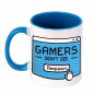 11 oz Funny Coffee Mug Wordle Gift Idea 'Gamers dont die respawn' for Game lover