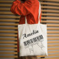 personaliz Canvas Music Tote Bag - Piano Bag for Piano Books Piano Teacher Gifts