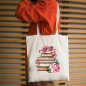 Library Bag A Stack Of Books Canvas Tote Bags, Gifts For Reader, Teacher BAG