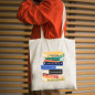 Library Bag A Stack Of Books Canvas Tote Bags, Gifts For Reader, Teacher BAG