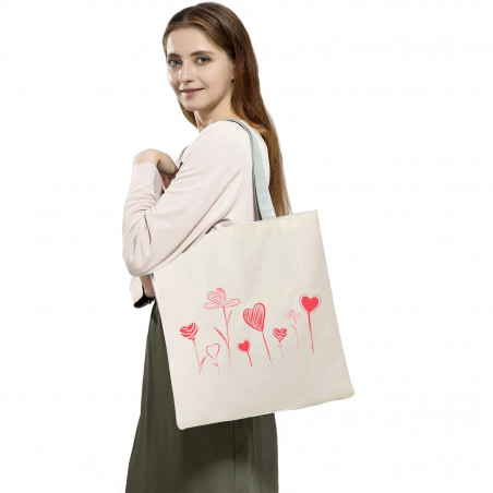 various pattern Women Large Canvas Shoulder Tote Bag Daily School Work Handbag