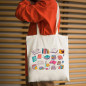 Library Bag A Stack Of Books Canvas Tote Bags, Gifts For Reader, Teacher BAG