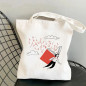 Library Bag A Stack Of Books Canvas Tote Bags, Gifts For Reader, Teacher BAG