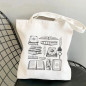 Library Bag A Stack Of Books Canvas Tote Bags, Gifts For Reader, Teacher BAG