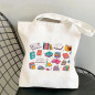 Library Bag A Stack Of Books Canvas Tote Bags, Gifts For Reader, Teacher BAG