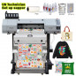 Business 25.6inch DTF Printer +Automatic Powder Shaking Machine Dual XP600 Heads