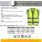 NEW Safety Vest High Visibility Reflective Stripes Orange & Green work vest