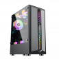 BLACK  USB3.0 Mid-Tower PC Gaming Computer Case - Tempered Glass ATX Mid Tower