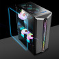 BLACK  USB3.0 Mid-Tower PC Gaming Computer Case - Tempered Glass ATX Mid Tower