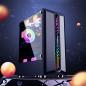 BLACK  USB3.0 Mid-Tower PC Gaming Computer Case - Tempered Glass ATX Mid Tower