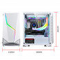 ATX M-ATX ITX Mid-Tower Gaming PC Computer Case w/ Tempered Glass