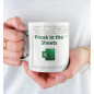 11oz Freak In The Sheets Mug, Excel Coffee Mug, Mug Excel, Tax Accountant Gift