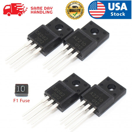 2pcs 2SA2210 + 2pcs 2SC6082 + F1 Fuse