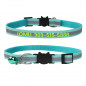 Embroider Reflective Personalized Kitten Cat Collar with Bell Name Numbe cat tag
