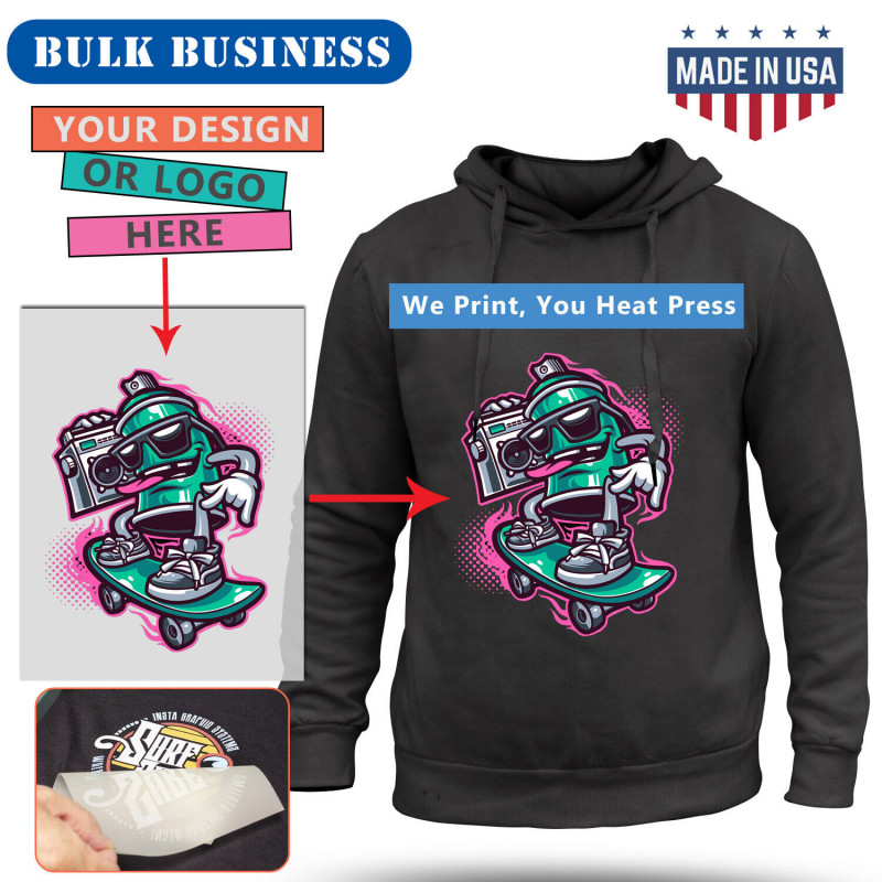 DTF Transfer Custom Print 12x17"  We Print Your Custom Design,Gangsheet hoodie