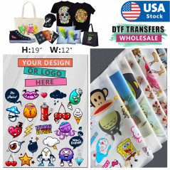 AOK DTF Heat Transfers  Custom Transfer Full Color  Direct to Film T-Shirt Print