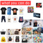 A3+ DTF Printer For T-shirt Bags Shoes Hoodies Polyester Jeans L1800 DTF Printer