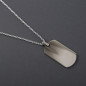 Medical Alert Necklace Free Custom Personalized Gift Polished Stainless Steel ID