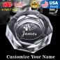 Personalized Glass Ashtray. Groomsman Ciga Ashtray. Engraved Cigarette Ashtray