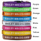 Small Medium Large Personalized Dog Collar Engraved ID Tag Custom Name