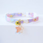 Qute Cat Collar Custom Personalised Safety Kitten with Name ID Tag Adjustable