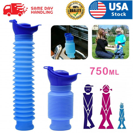 Male Female Portable Urinal Travel Camping Car Toilet Pee Bottle Emergency Kit