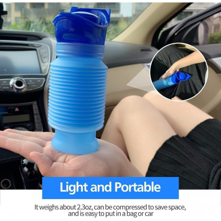 Male Female Portable Urinal Travel Camping Car Toilet Pee Bottle Emergency Kit