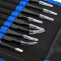 10 Pcs Precision ESD Anti-Static Repair Stainless Steel Tweezers Set Kit Tools