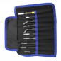 10 Pcs Precision ESD Anti-Static Repair Stainless Steel Tweezers Set Kit Tools