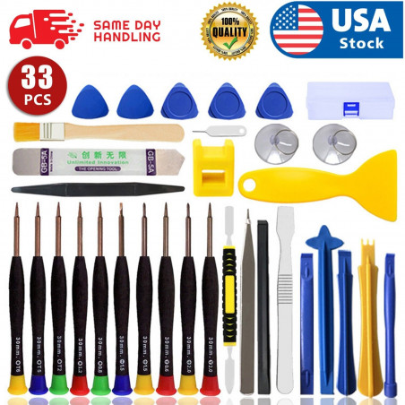 33in 1 Cell Phones Opening Pry Mobile Phone Repair Tool Kit Screwdrivers Set