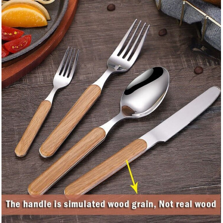 4PACK Personalized Spoon And Fork Set Customized Dinner Set Engraved Cutlery Set