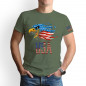 Eagle Flag Men 100%Cotton T Shirt Patriotic American Tee XS-5XL 8colors