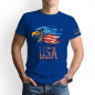 Eagle Flag Men 100%Cotton T Shirt Patriotic American Tee XS-5XL 8colors