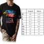 Eagle Flag Men 100%Cotton T Shirt Patriotic American Tee XS-5XL 8colors