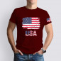 Flag Men 100%Cotton T Shirt Patriotic American Tee XS-5XL 8colors