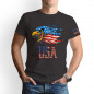 Eagle Flag Men 100%Cotton T Shirt Patriotic American Tee XS-5XL 8colors