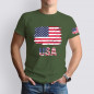 Flag Men 100%Cotton T Shirt Patriotic American Tee XS-5XL 8colors