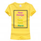 WOMEN'S PERSONALIZED CUSTOM PRINT YOUR OWN TEXT ON A T-SHIRT CUSTOMIZED TEE