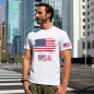 Flag Men 100%Cotton T Shirt Patriotic American Tee XS-5XL 8colors