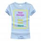 WOMEN'S PERSONALIZED CUSTOM PRINT YOUR OWN TEXT ON A T-SHIRT CUSTOMIZED TEE