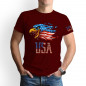 Eagle Flag Men 100%Cotton T Shirt Patriotic American Tee XS-5XL 8colors