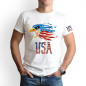 Eagle Flag Men 100%Cotton T Shirt Patriotic American Tee XS-5XL 8colors