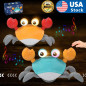 Electric Music Crawling Crab Baby Toy LED Light Kids Interactive Toys Gifts