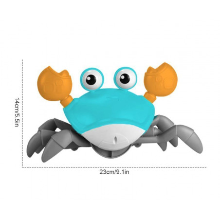 Electric Music Crawling Crab Baby Toy LED Light Kids Interactive Toys Gifts