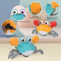 Electric Music Crawling Crab Baby Toy LED Light Kids Interactive Toys Gifts