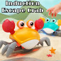 Electric Music Crawling Crab Baby Toy LED Light Kids Interactive Toys Gifts